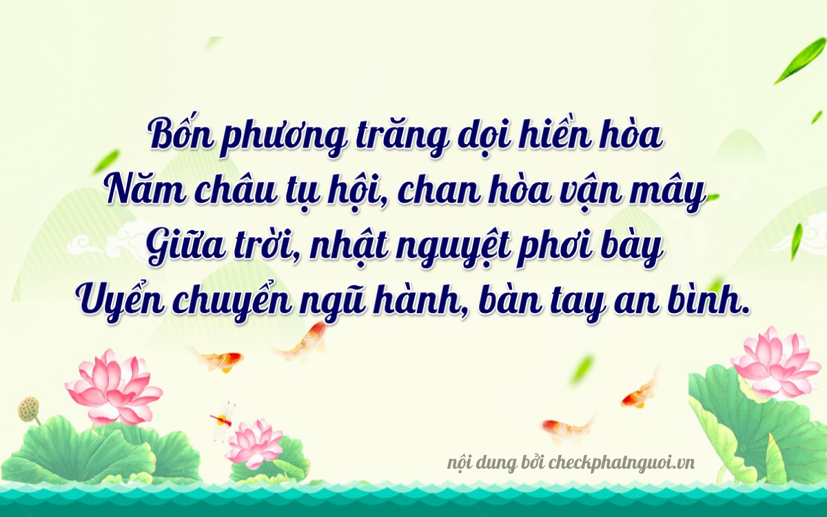Bài thơ ý nghĩa cho <b>biển số 65A-43680</b> tại website checkphatnguoi.vn