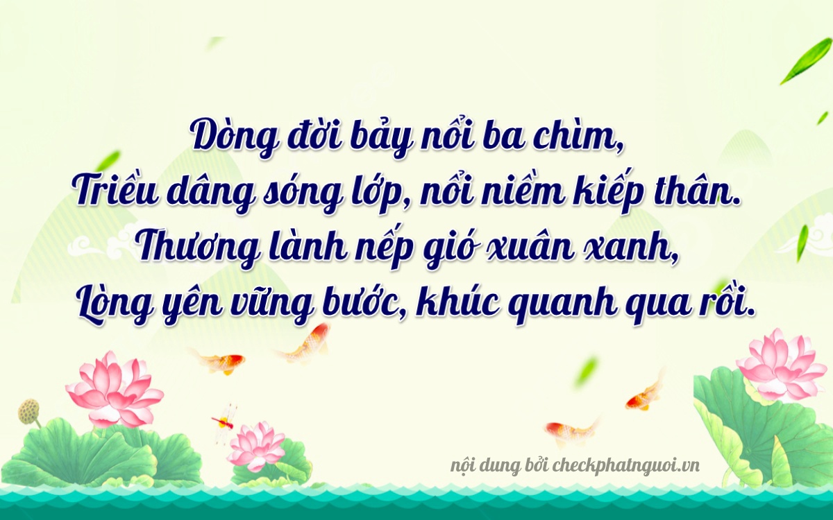 Bài thơ ý nghĩa cho <b>biển số 65A-43750</b> tại website checkphatnguoi.vn