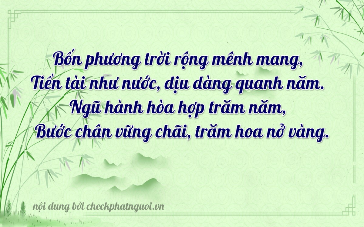 Bài thơ ý nghĩa cho <b>biển số 65A-45122</b> tại website checkphatnguoi.vn