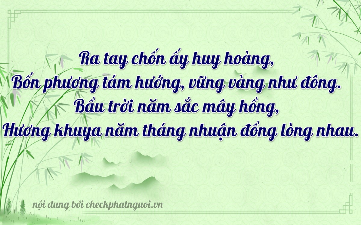 Bài thơ ý nghĩa cho <b>biển số 65A-47855</b> tại website checkphatnguoi.vn