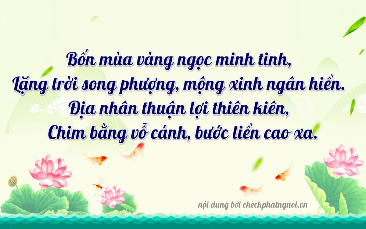 Bài thơ ý nghĩa cho <b>biển số 65AA-12749</b> tại website checkphatnguoi.vn