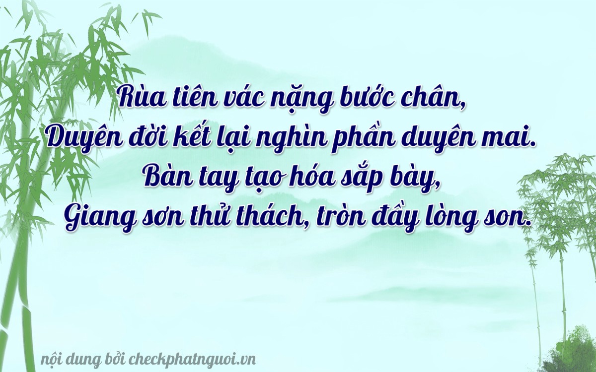 Bài thơ ý nghĩa cho <b>biển số 65AA-17496</b> tại website checkphatnguoi.vn