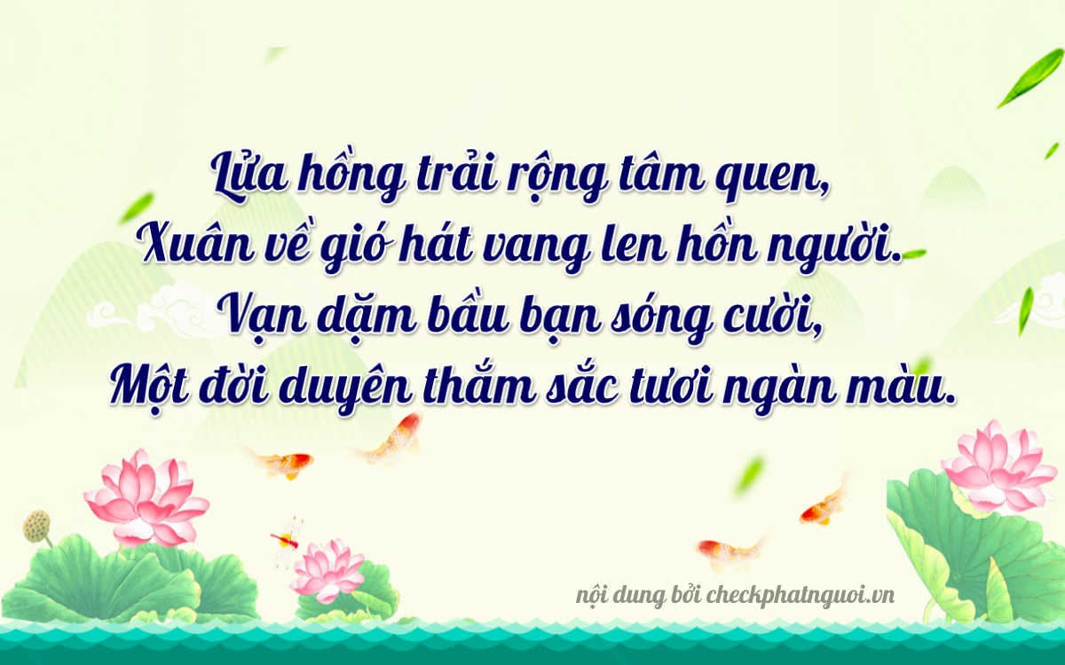 Bài thơ ý nghĩa cho <b>biển số 65AA-60601</b> tại website checkphatnguoi.vn