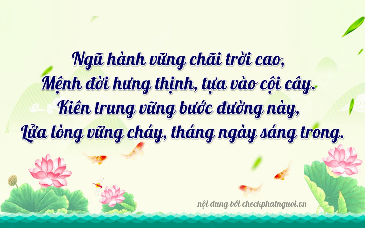 Bài thơ ý nghĩa cho <b>biển số 65AE-08398</b> tại website checkphatnguoi.vn