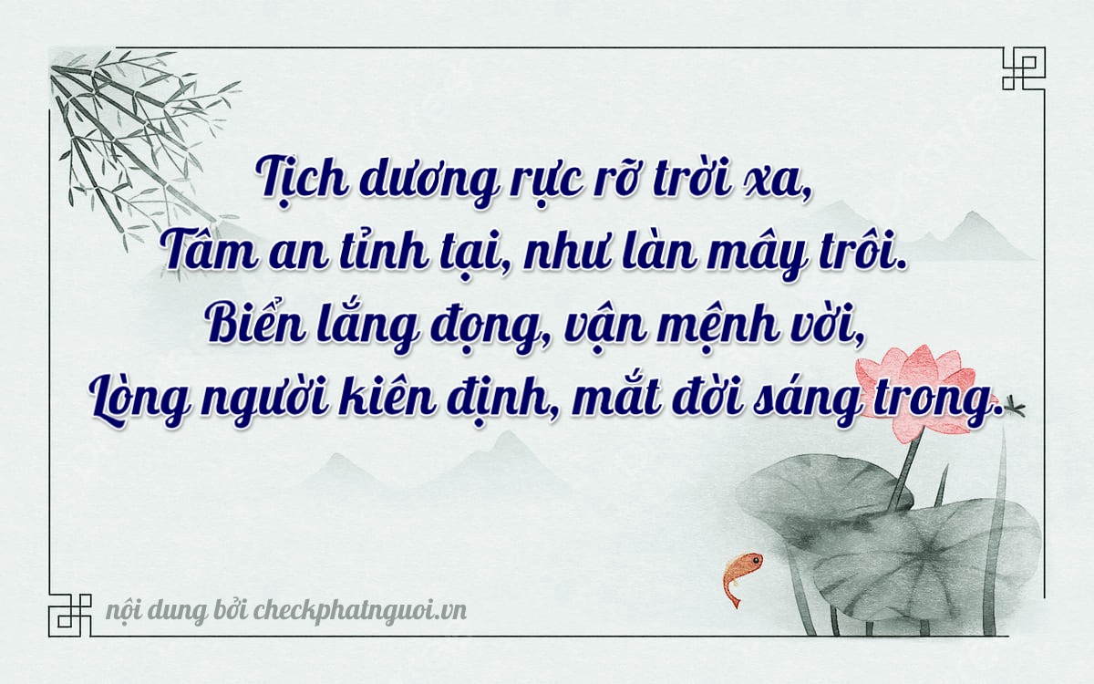 Bài thơ ý nghĩa cho <b>biển số 65B-01298</b> tại website checkphatnguoi.vn