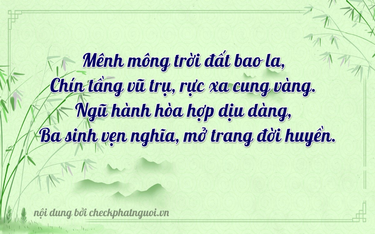 Bài thơ ý nghĩa cho <b>biển số 65B1-32939</b> tại website checkphatnguoi.vn