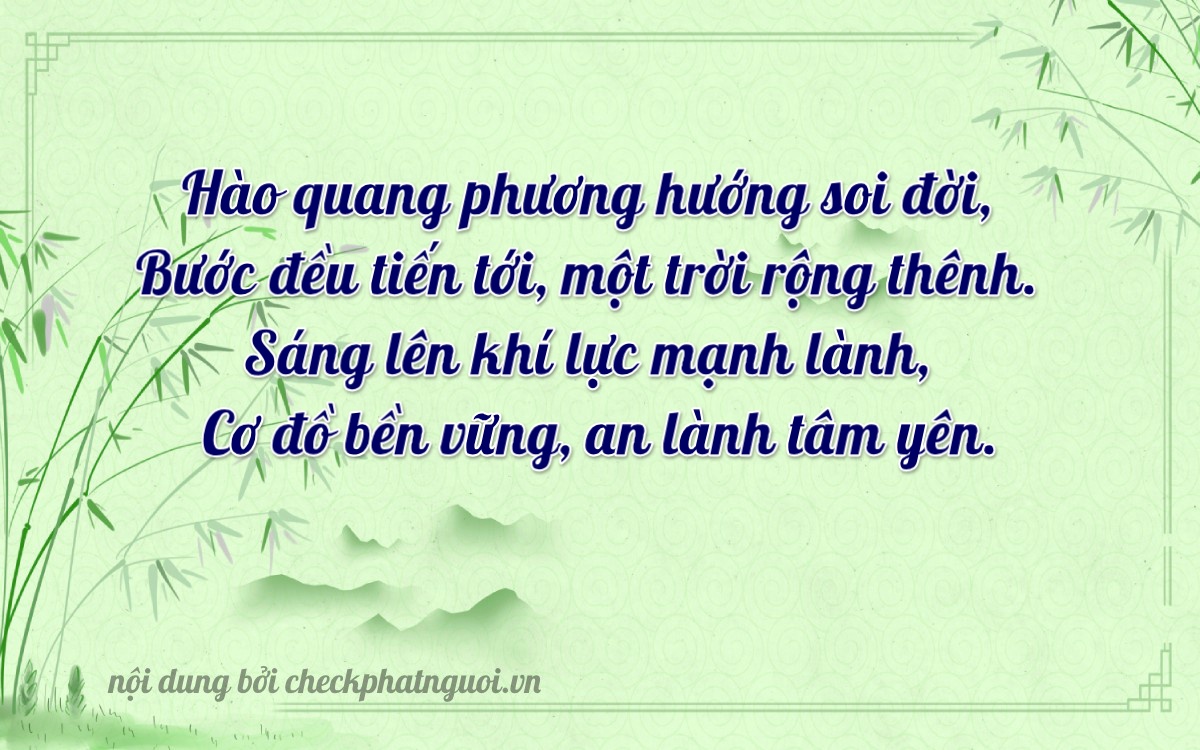 Bài thơ ý nghĩa cho <b>biển số 65B1-45433</b> tại website checkphatnguoi.vn