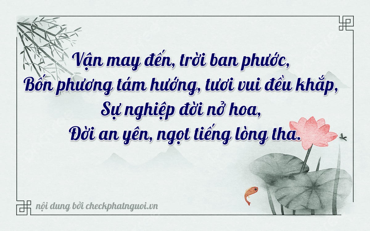 Bài thơ ý nghĩa cho <b>biển số 65B1-63559</b> tại website checkphatnguoi.vn