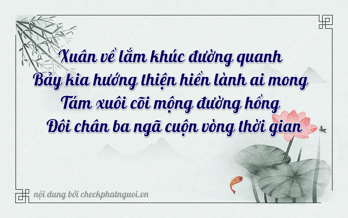 Bài thơ ý nghĩa cho <b>biển số 65B1-78221</b> tại website checkphatnguoi.vn