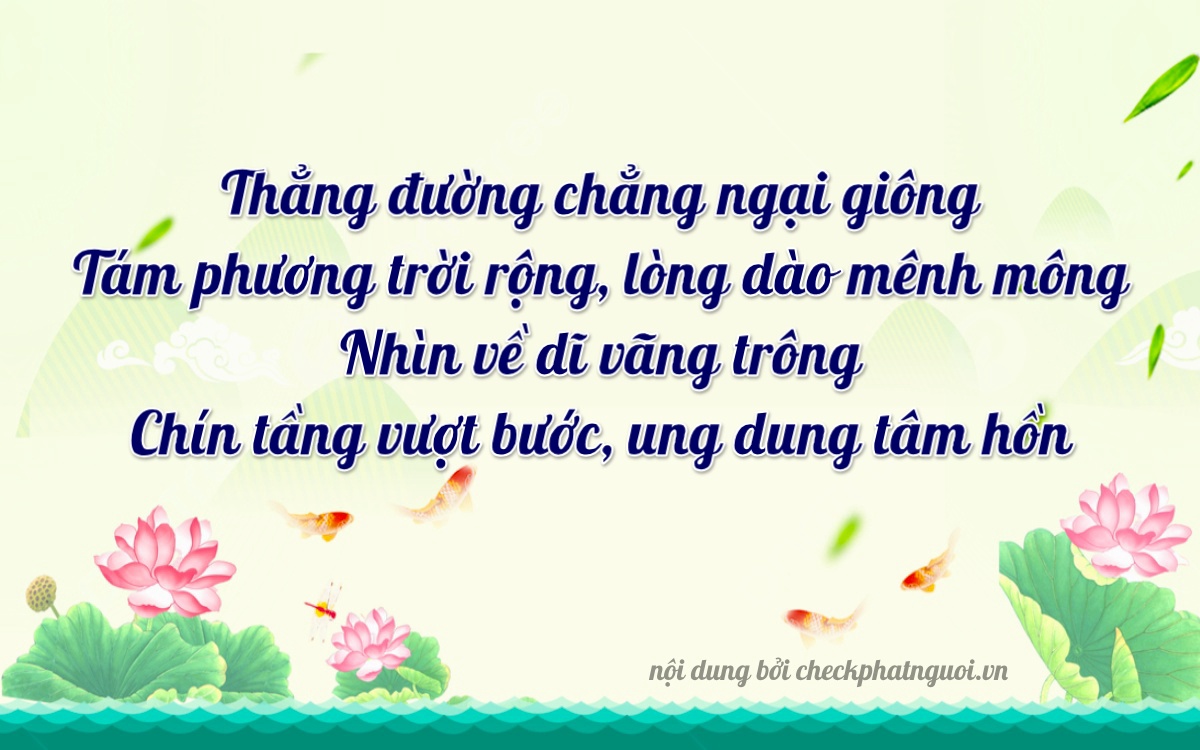 Bài thơ ý nghĩa cho <b>biển số 65B1-88919</b> tại website checkphatnguoi.vn