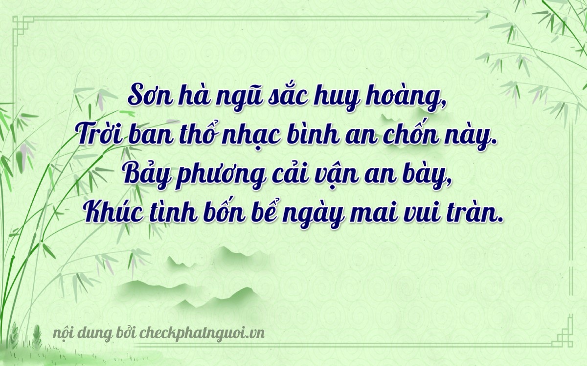 Bài thơ ý nghĩa cho <b>biển số 65B2-07154</b> tại website checkphatnguoi.vn