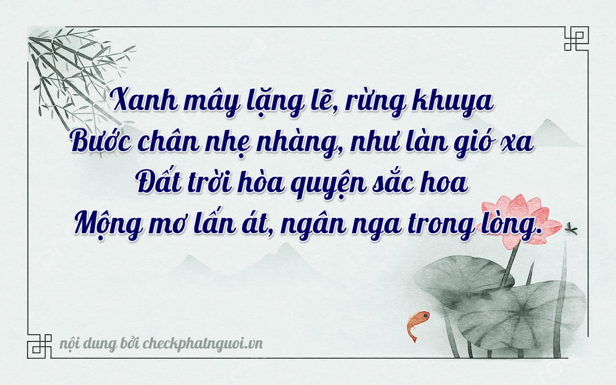 Bài thơ ý nghĩa cho <b>biển số 65B2-07926</b> tại website checkphatnguoi.vn