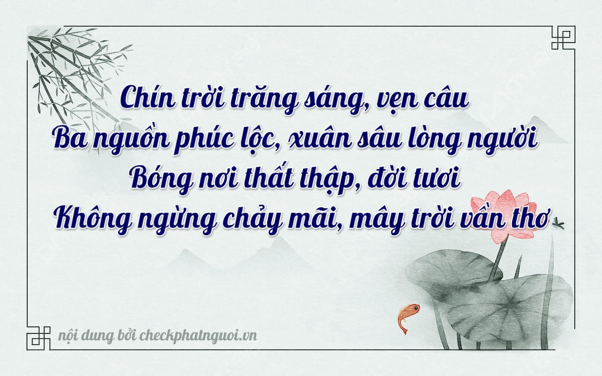 Bài thơ ý nghĩa cho <b>biển số 65B2-19370</b> tại website checkphatnguoi.vn