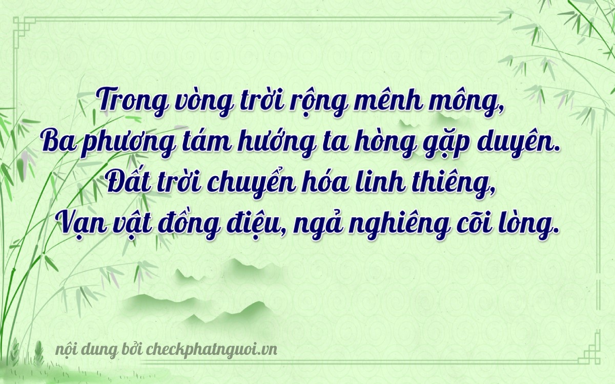Bài thơ ý nghĩa cho <b>biển số 65B2-38002</b> tại website checkphatnguoi.vn