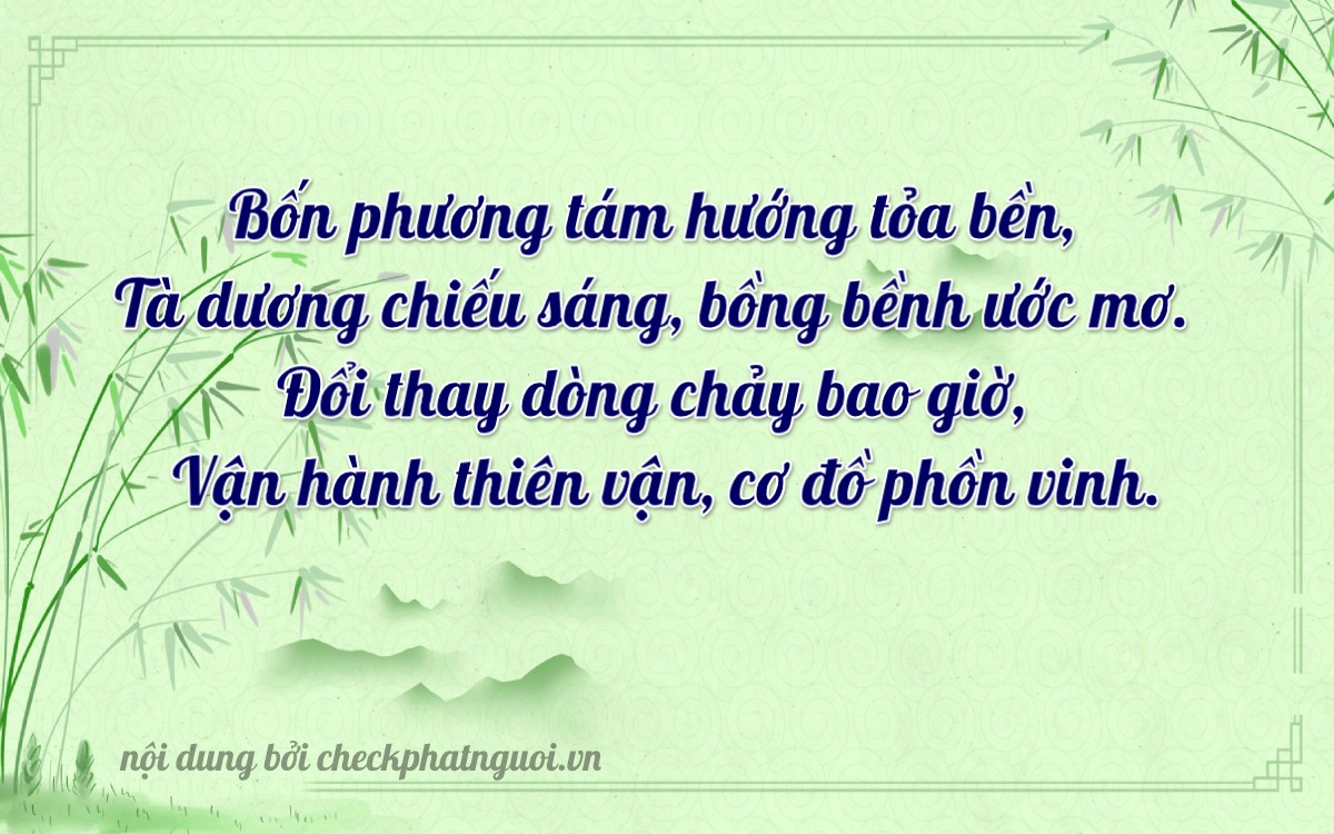 Bài thơ ý nghĩa cho <b>biển số 65B2-46879</b> tại website checkphatnguoi.vn