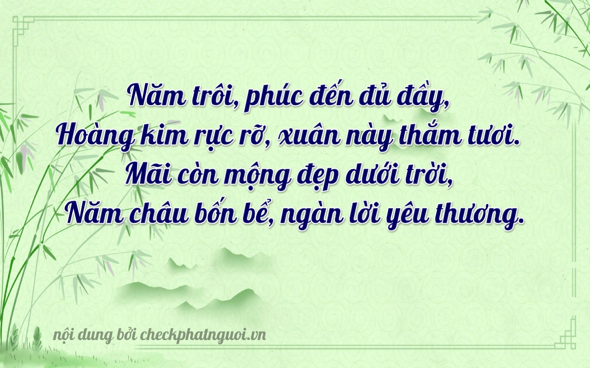 Bài thơ ý nghĩa cho <b>biển số 65B2-50521</b> tại website checkphatnguoi.vn