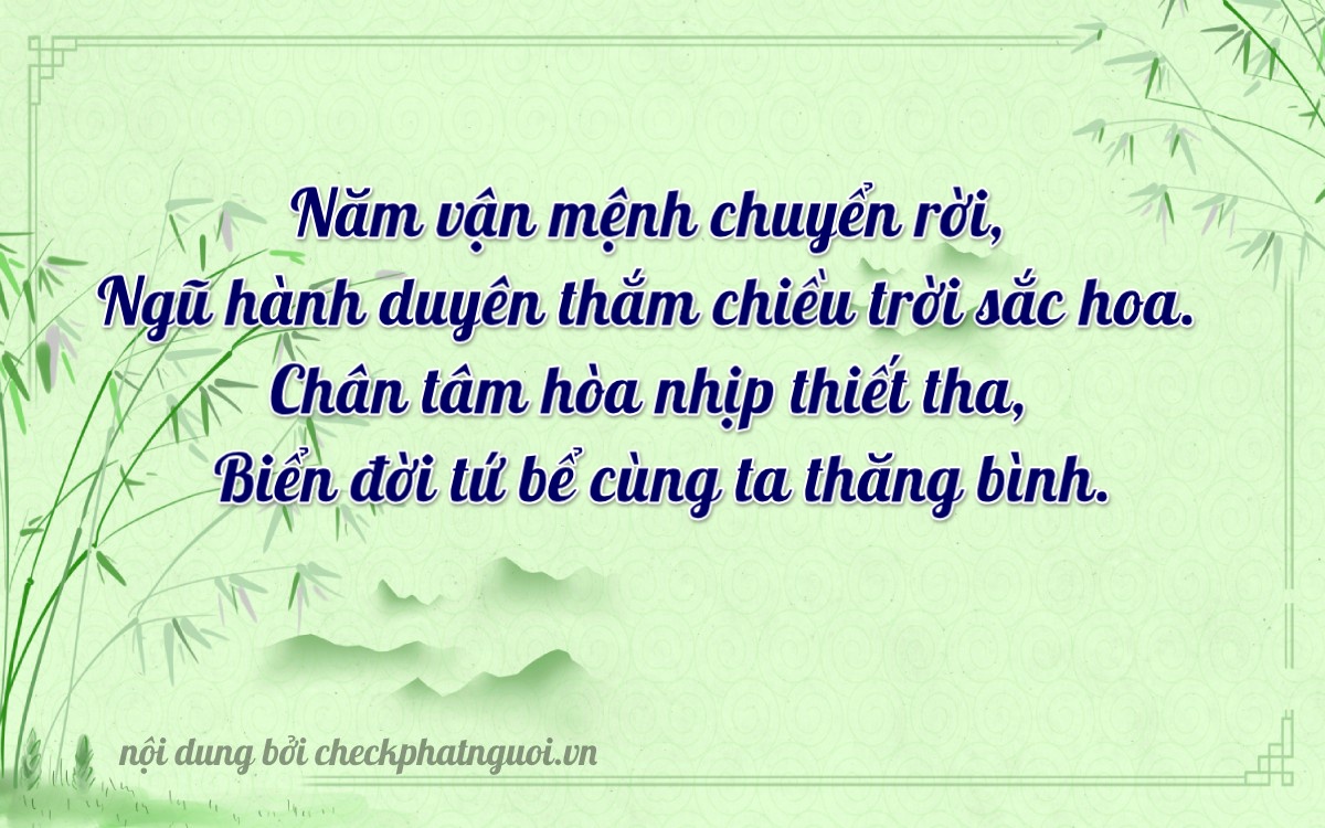 Bài thơ ý nghĩa cho <b>biển số 65B2-52557</b> tại website checkphatnguoi.vn