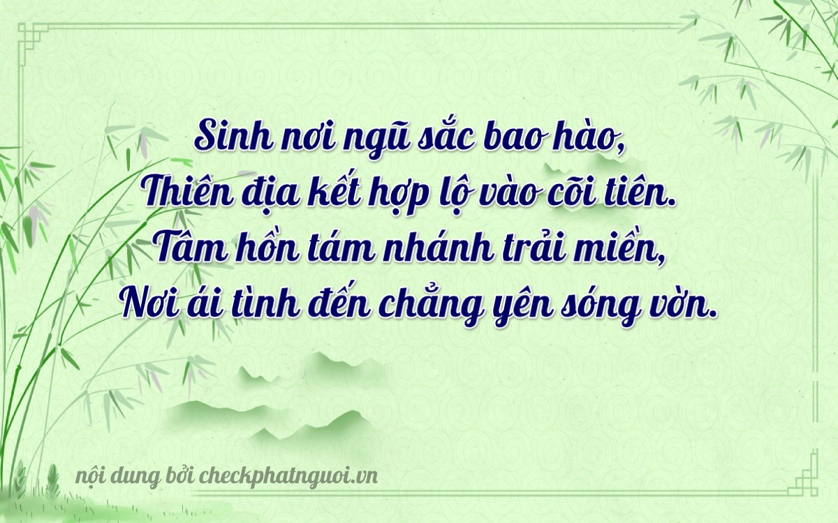 Bài thơ ý nghĩa cho <b>biển số 65B2-55608</b> tại website checkphatnguoi.vn