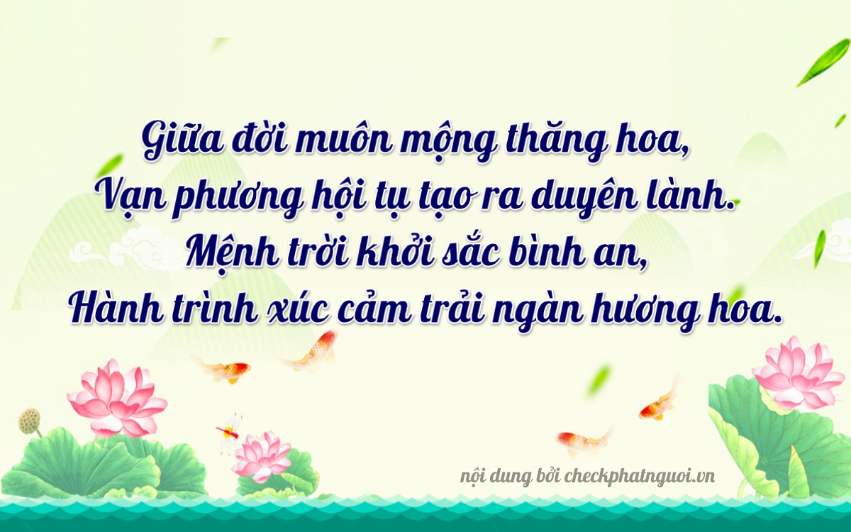Bài thơ ý nghĩa cho <b>biển số 65B2-57590</b> tại website checkphatnguoi.vn