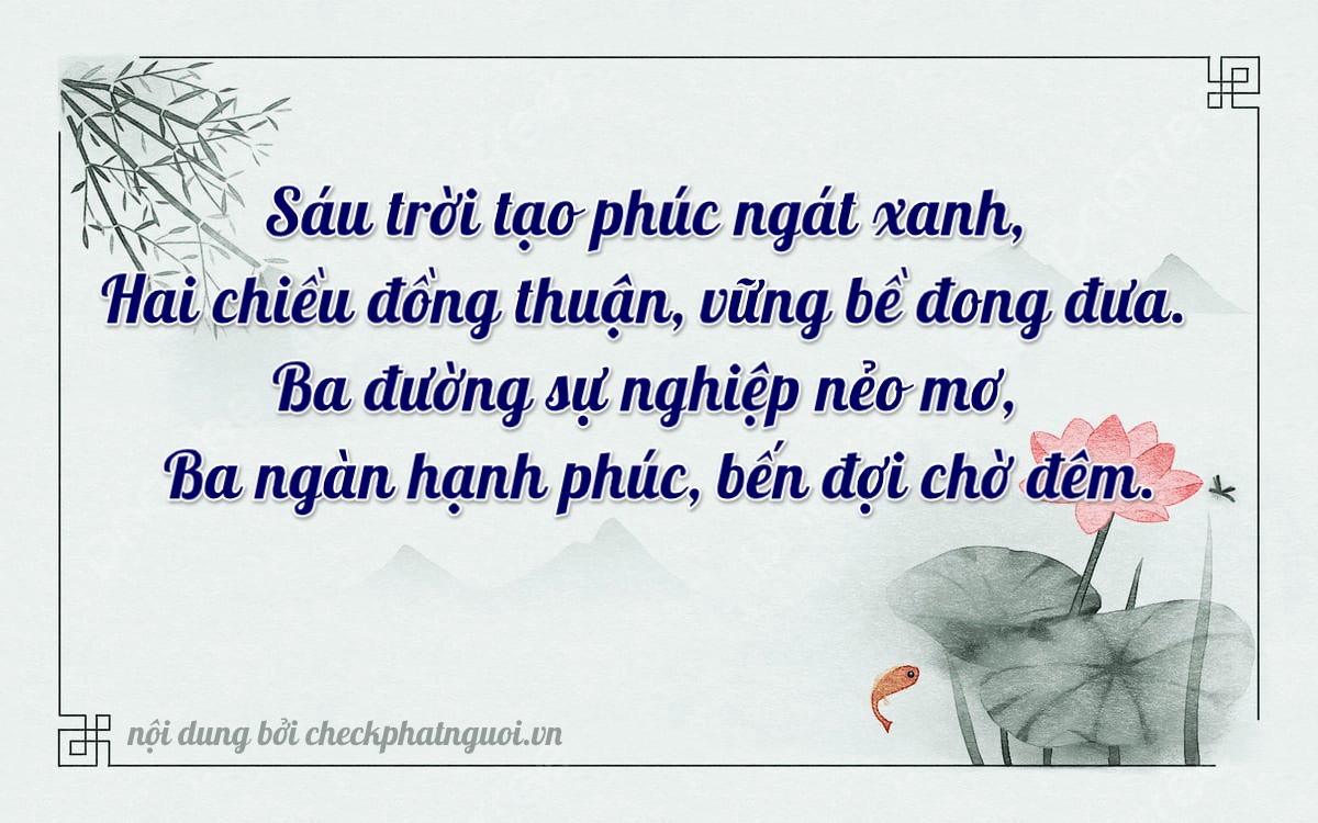 Bài thơ ý nghĩa cho <b>biển số 65B2-62335</b> tại website checkphatnguoi.vn