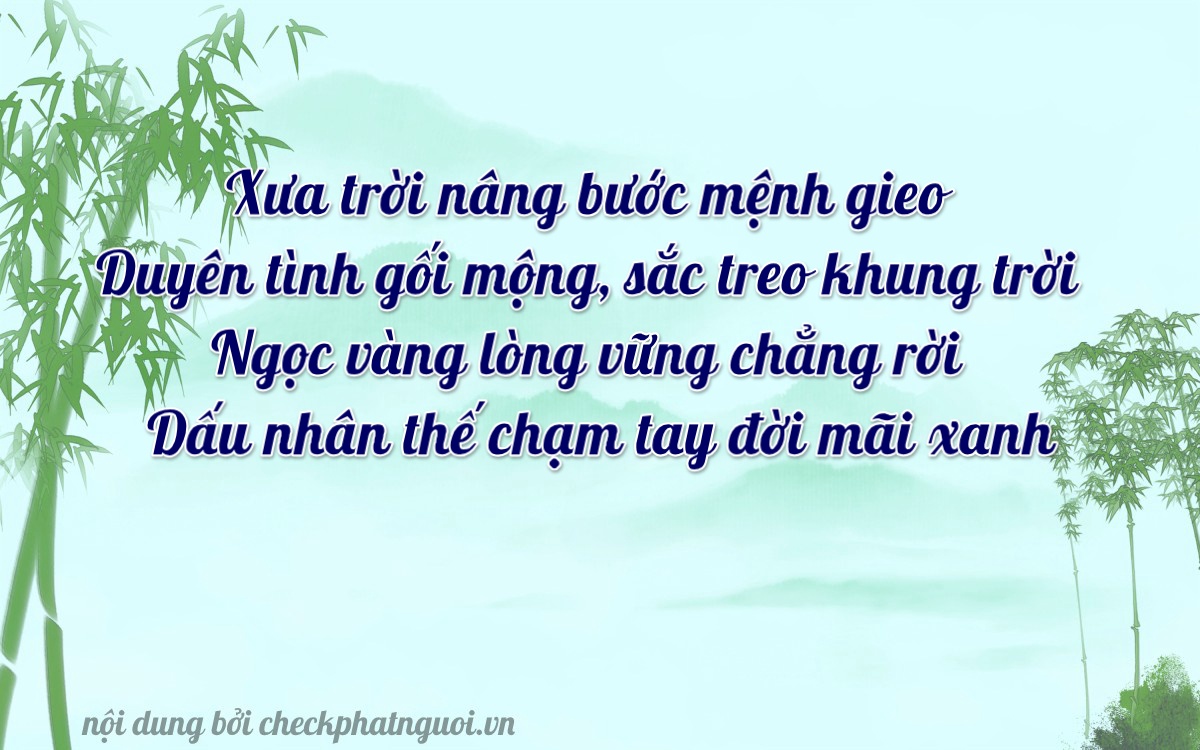 Bài thơ ý nghĩa cho <b>biển số 65B2-65731</b> tại website checkphatnguoi.vn