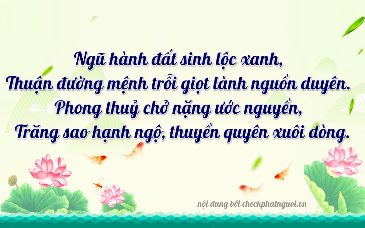 Bài thơ ý nghĩa cho <b>biển số 65B2-68557</b> tại website checkphatnguoi.vn
