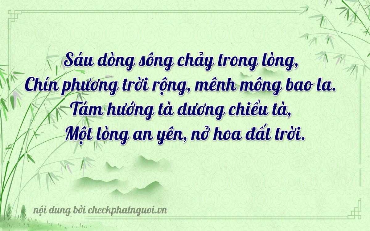 Bài thơ ý nghĩa cho <b>biển số 65B2-69819</b> tại website checkphatnguoi.vn