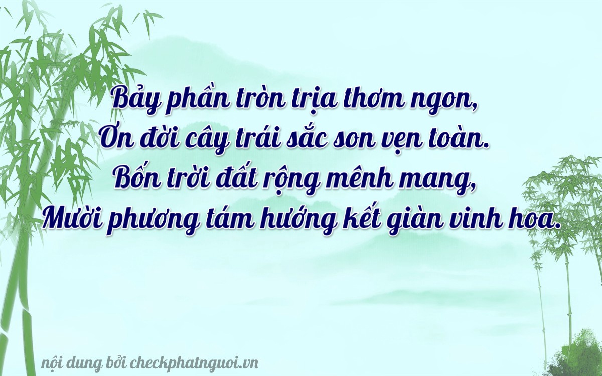 Bài thơ ý nghĩa cho <b>biển số 65B2-70413</b> tại website checkphatnguoi.vn