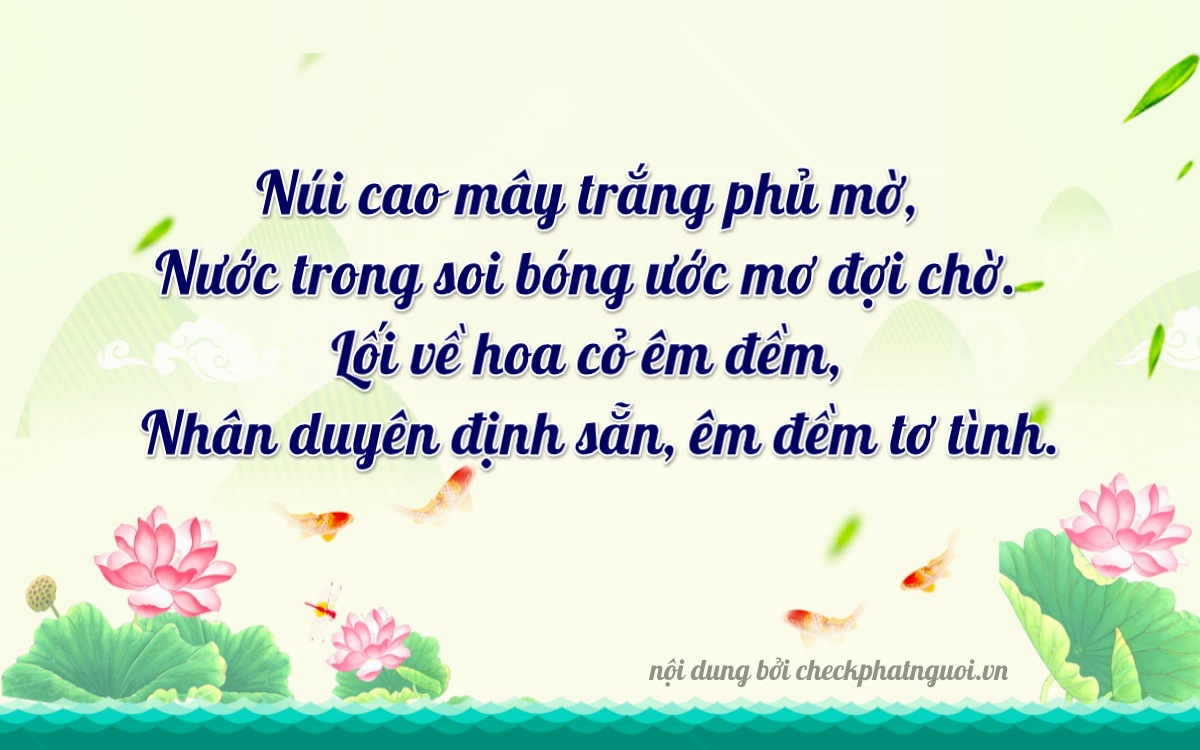 Bài thơ ý nghĩa cho <b>biển số 65B-34600</b> tại website checkphatnguoi.vn
