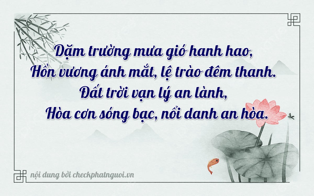 Bài thơ ý nghĩa cho <b>biển số 65BA-00383</b> tại website checkphatnguoi.vn