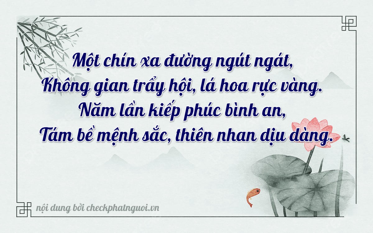 Bài thơ ý nghĩa cho <b>biển số 65C-10958</b> tại website checkphatnguoi.vn