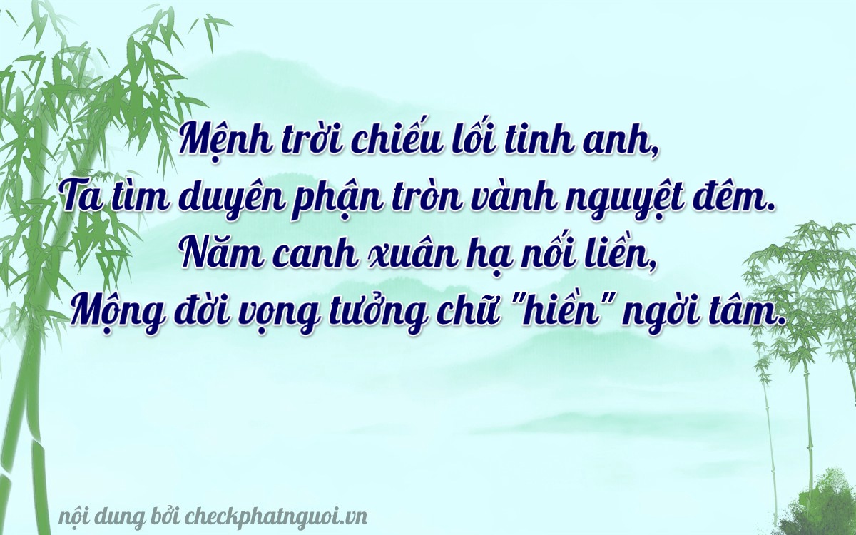 Bài thơ ý nghĩa cho <b>biển số 65C-13218</b> tại website checkphatnguoi.vn