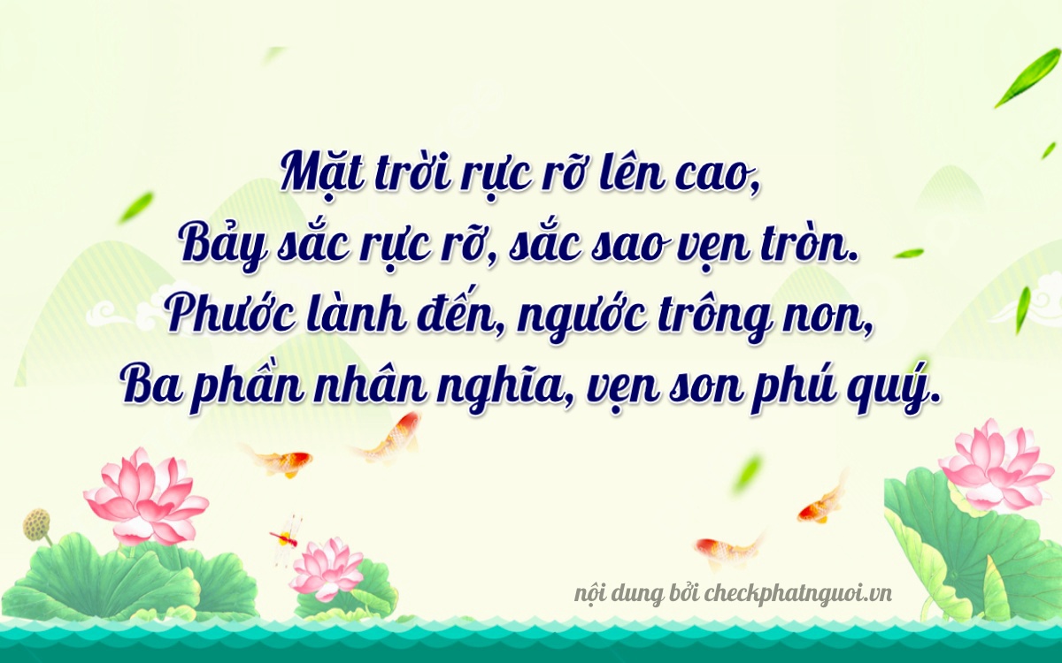 Bài thơ ý nghĩa cho <b>biển số 65CA-07137</b> tại website checkphatnguoi.vn