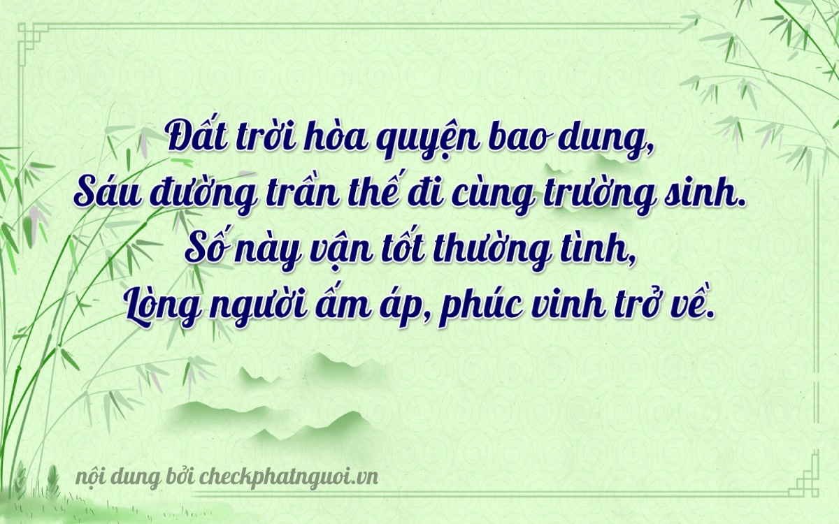 Bài thơ ý nghĩa cho <b>biển số 65D-00661</b> tại website checkphatnguoi.vn