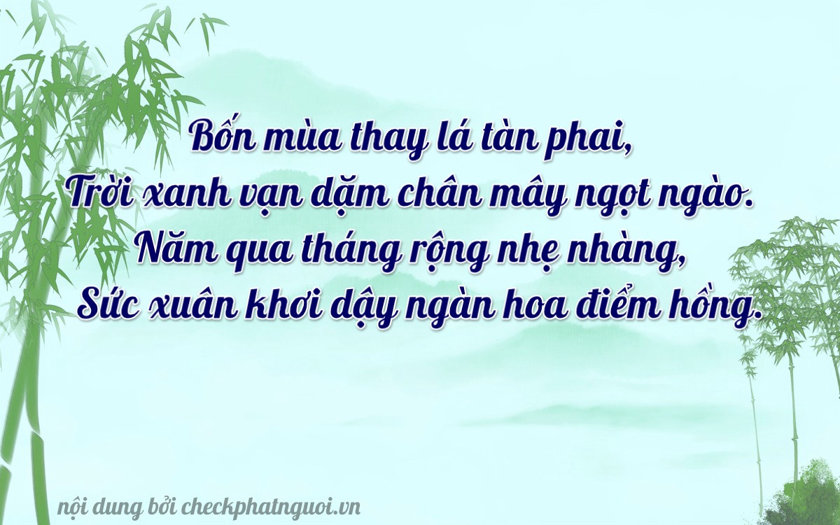 Bài thơ ý nghĩa cho <b>biển số 65D1-49522</b> tại website checkphatnguoi.vn