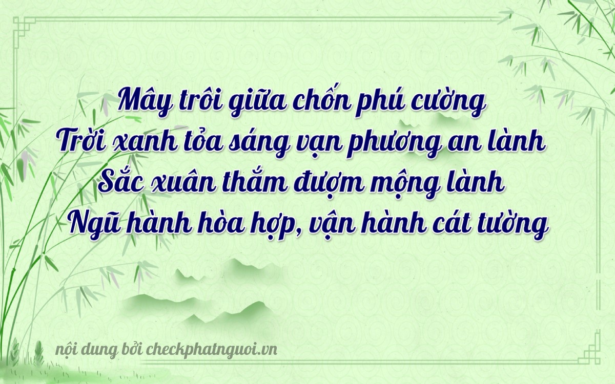 Bài thơ ý nghĩa cho <b>biển số 65E-0124</b> tại website checkphatnguoi.vn