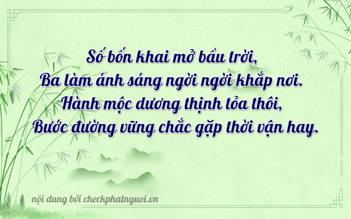 Bài thơ ý nghĩa cho <b>biển số 65E1-43341</b> tại website checkphatnguoi.vn