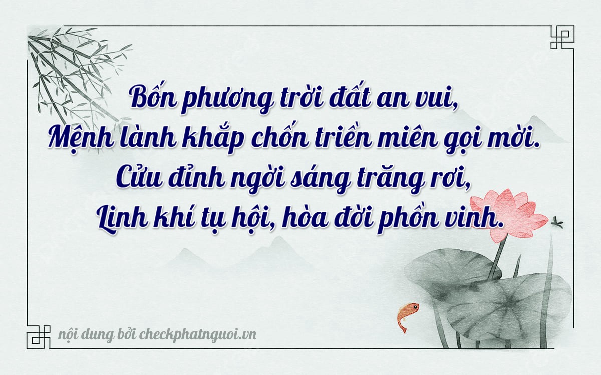 Bài thơ ý nghĩa cho <b>biển số 65EA-04950</b> tại website checkphatnguoi.vn