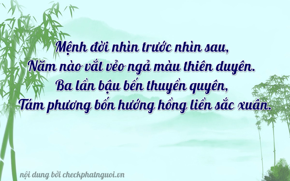 Bài thơ ý nghĩa cho <b>biển số 65F1-05348</b> tại website checkphatnguoi.vn