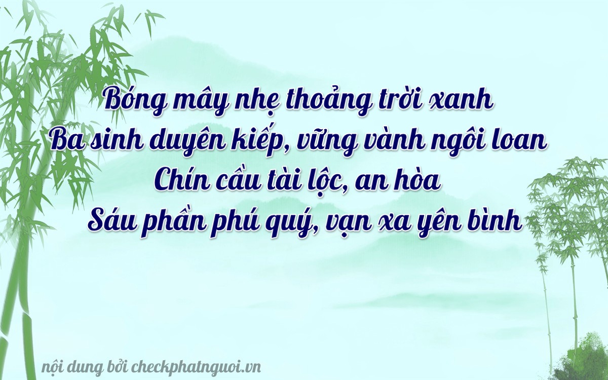 Bài thơ ý nghĩa cho <b>biển số 65F1-36699</b> tại website checkphatnguoi.vn