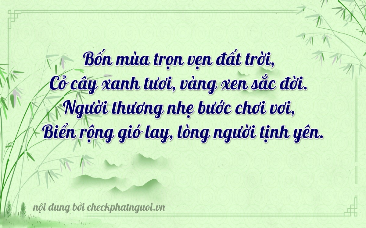 Bài thơ ý nghĩa cho <b>biển số 65F1-46381</b> tại website checkphatnguoi.vn