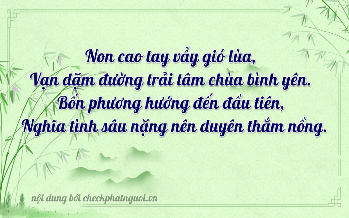 Bài thơ ý nghĩa cho <b>biển số 65F-39045</b> tại website checkphatnguoi.vn