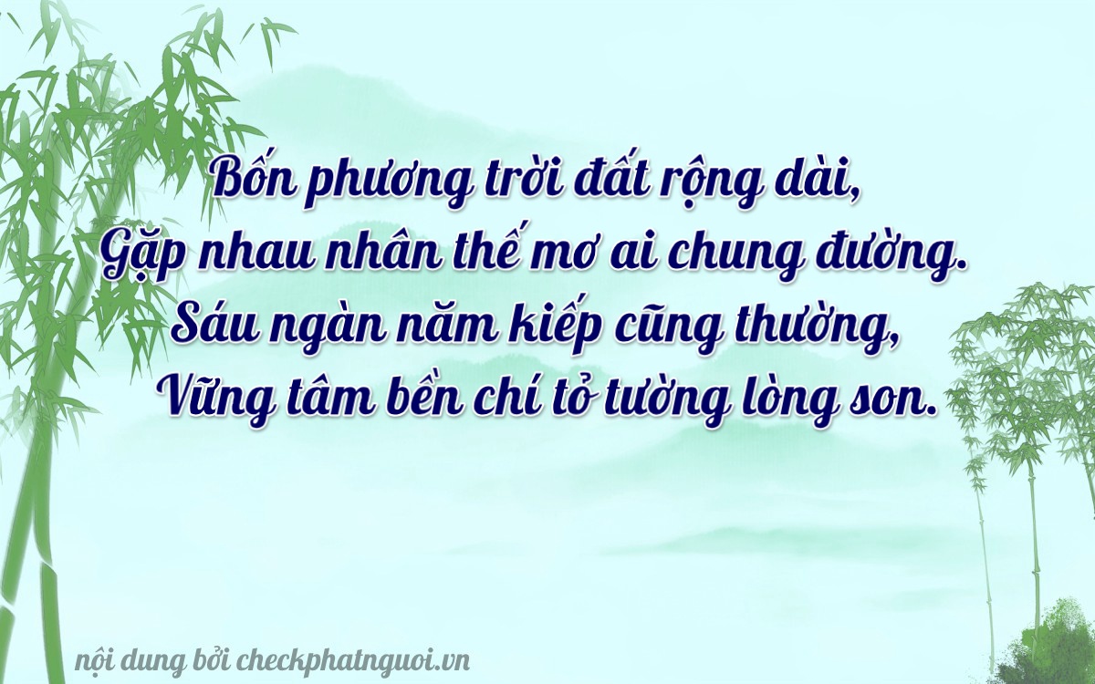 Bài thơ ý nghĩa cho <b>biển số 65FA-04608</b> tại website checkphatnguoi.vn