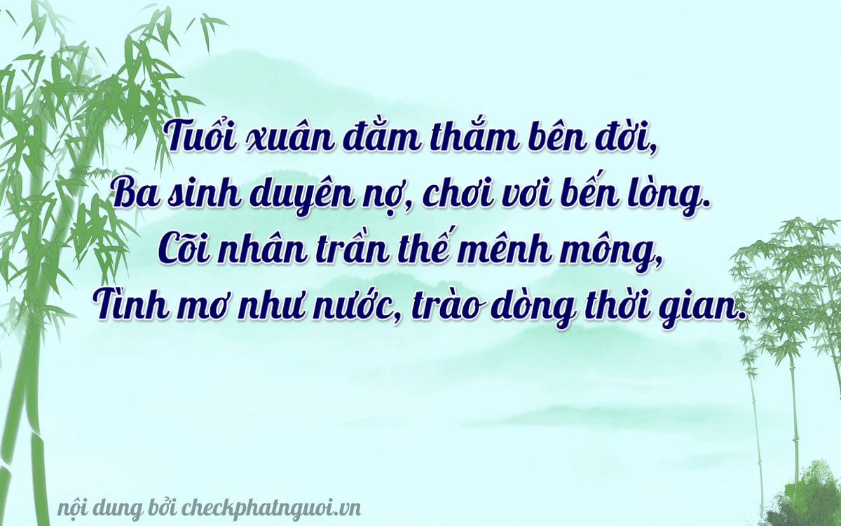 Bài thơ ý nghĩa cho <b>biển số 65FA-06367</b> tại website checkphatnguoi.vn