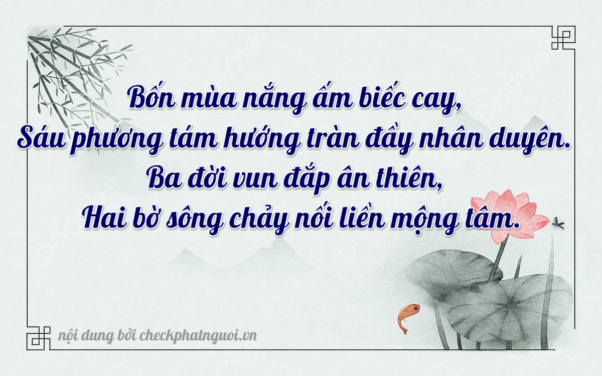 Bài thơ ý nghĩa cho <b>biển số 65FA-06832</b> tại website checkphatnguoi.vn