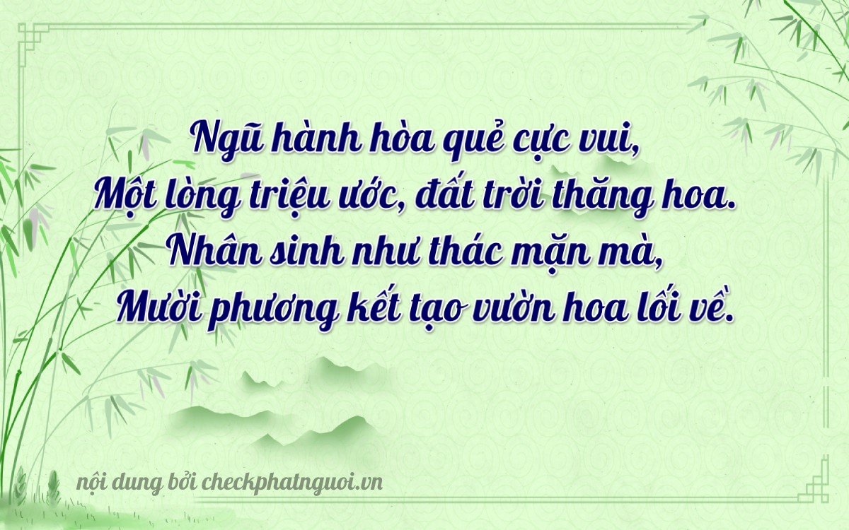 Bài thơ ý nghĩa cho <b>biển số 65FA-07019</b> tại website checkphatnguoi.vn