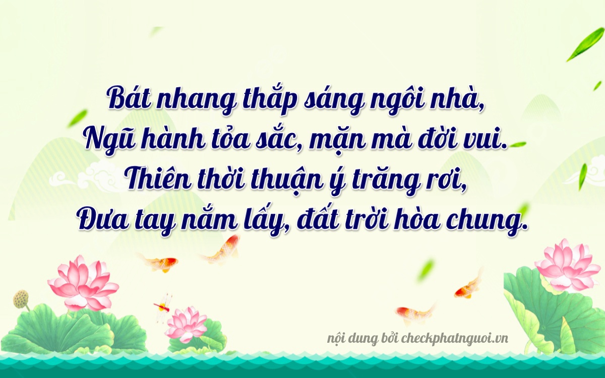 Bài thơ ý nghĩa cho <b>biển số 65FA-08072</b> tại website checkphatnguoi.vn
