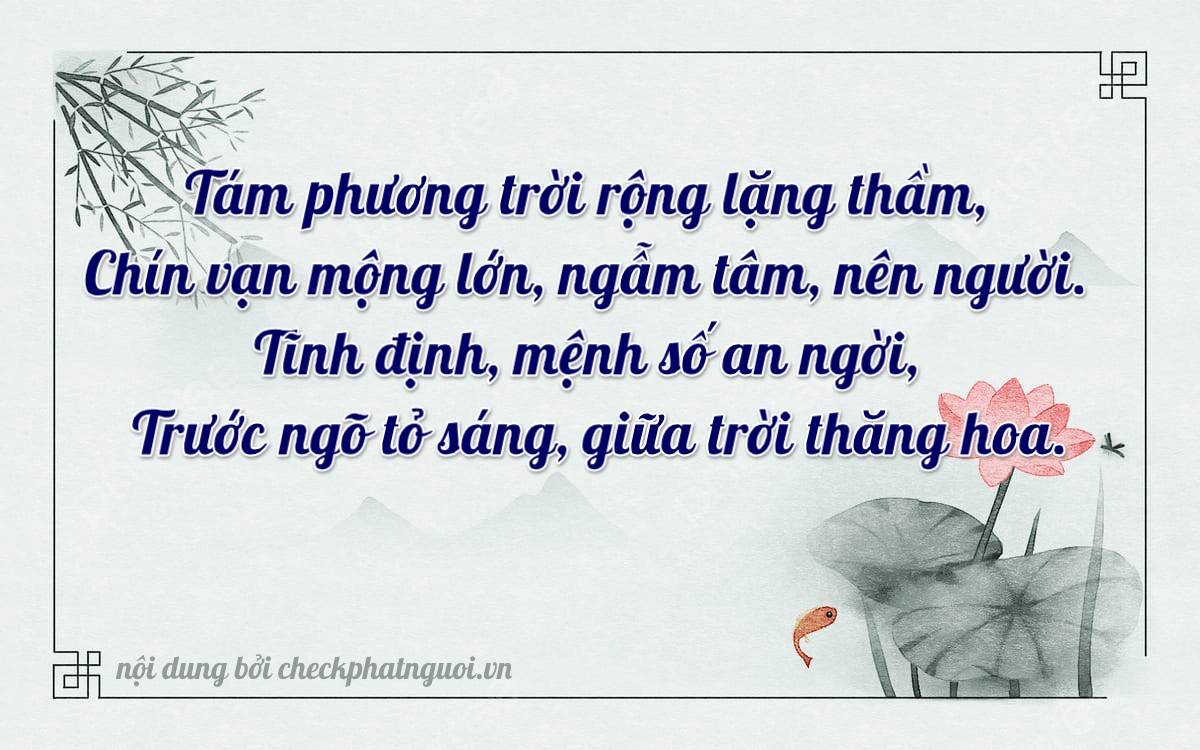 Bài thơ ý nghĩa cho <b>biển số 65FA-09898</b> tại website checkphatnguoi.vn