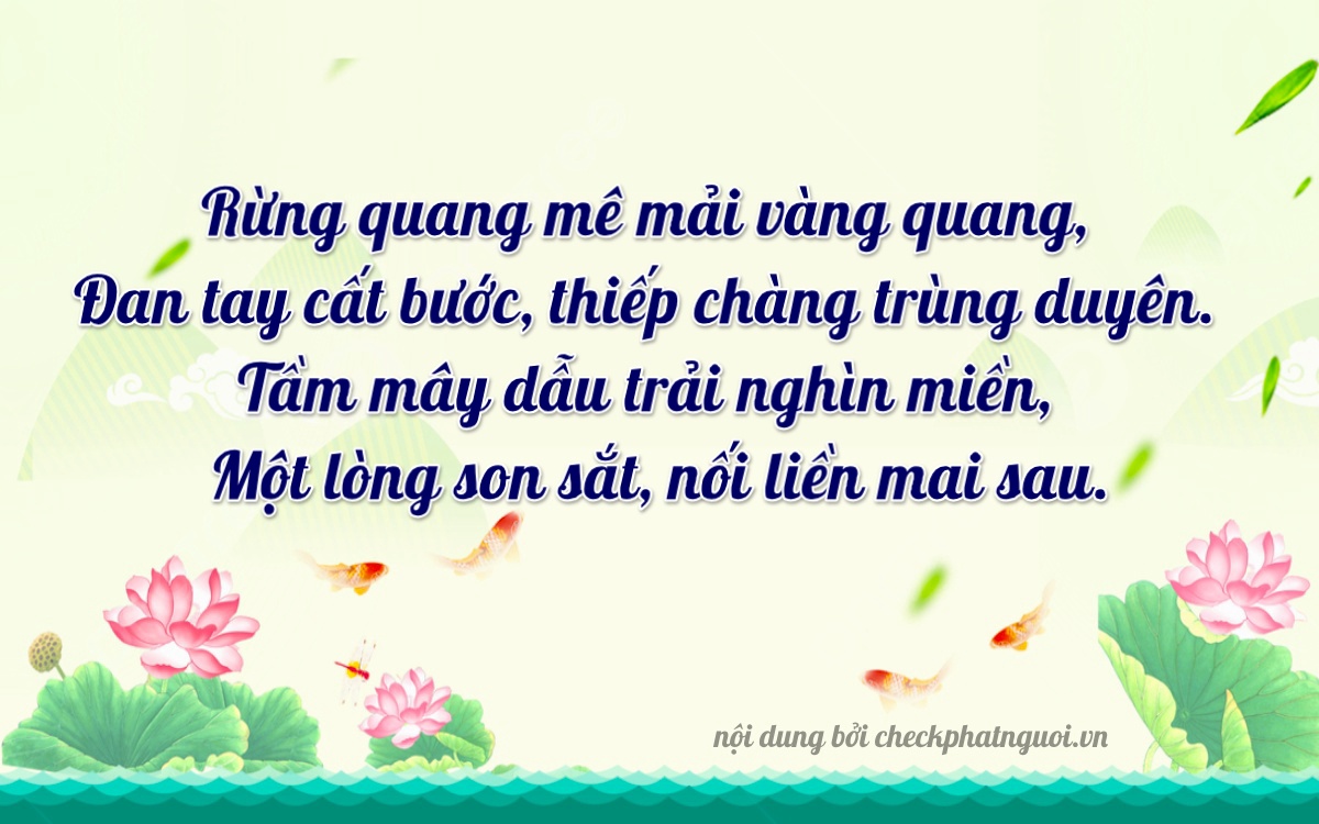Bài thơ ý nghĩa cho <b>biển số 65FI-38989</b> tại website checkphatnguoi.vn