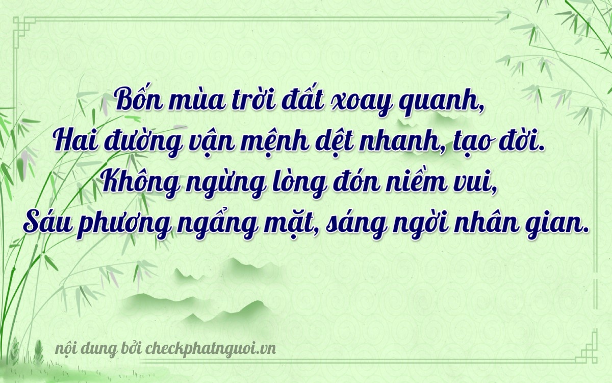 Bài thơ ý nghĩa cho <b>biển số 65G1-12067</b> tại website checkphatnguoi.vn